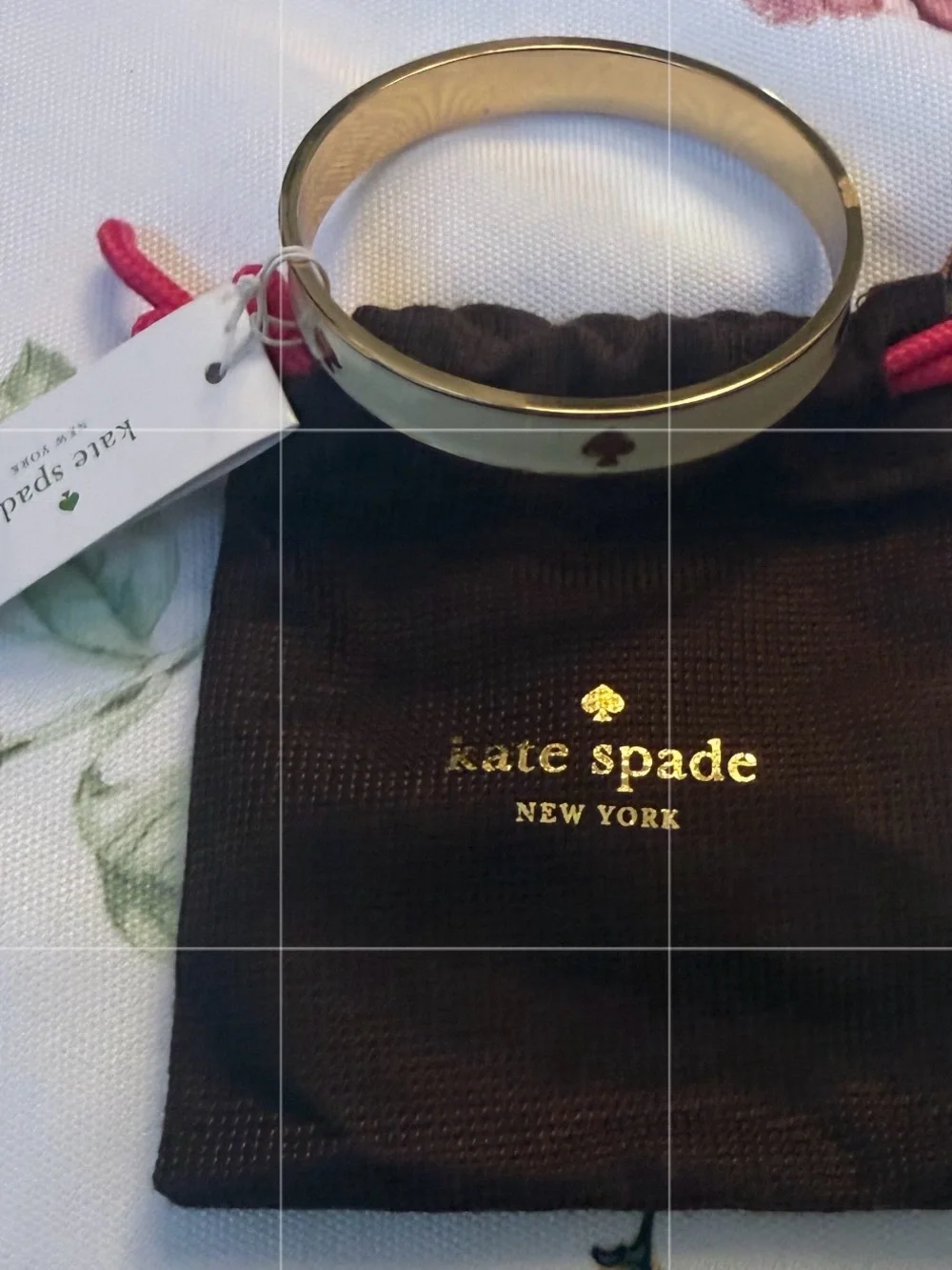 kate spade New York Gold-tone Spade Hinge Bangle Bracelet